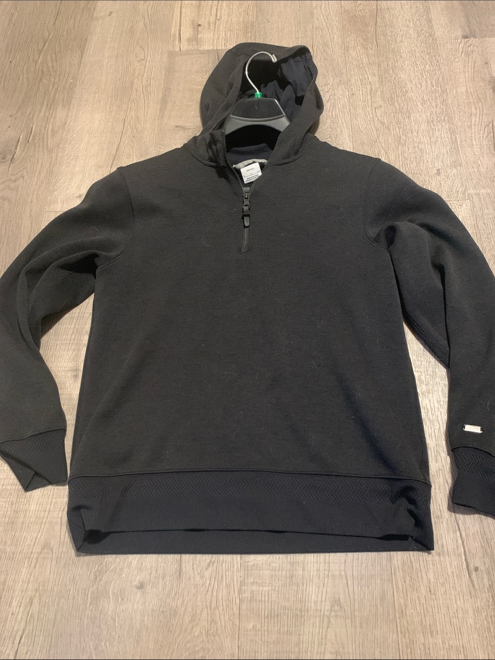 Nike Men's Black Half-Zip Hoodie Sweater